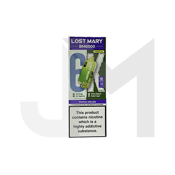 20mg LOST MARY BM6000 Refillable Pod Kit - 6000 Puffs