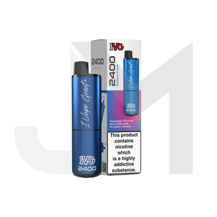 20mg IVG 2400 4 in 1 Pod Rechargeable Vape Kit 2400 Puffs 20mg IVG 2400 4 in 1 Pod Rechargeable Vape Kit 2400 Puffs