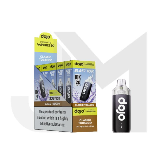 10 x 20mg Vaporesso Dojo Blast 10k Prefilled Pod Vape Kit + 2 x FREE Pods
