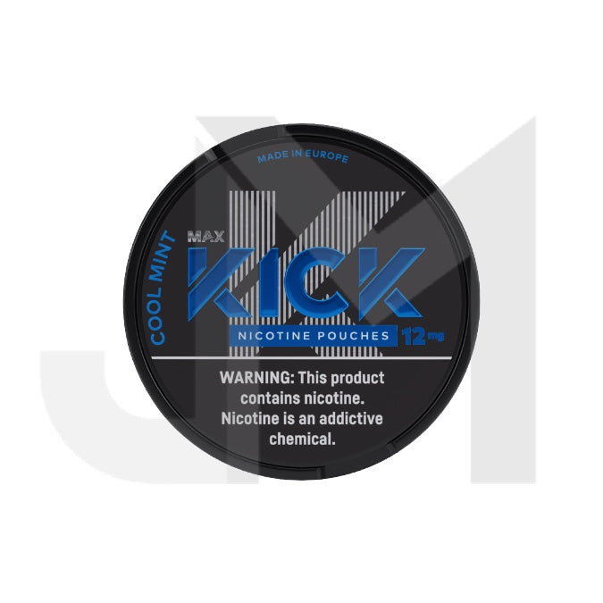 12mg Max Kick Nicotine Pouches - 20 Pouches