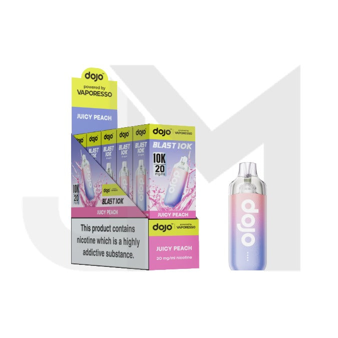 10 x 20mg Vaporesso Dojo Blast 10k Prefilled Pod Vape Kit + 2 x FREE Pods