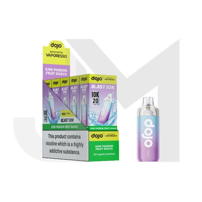 10 x 20mg Vaporesso Dojo Blast 10k Prefilled Pod Vape Kit + 2 x FREE Pods