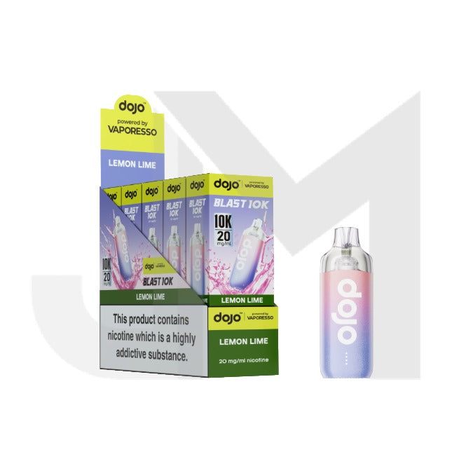 10 x 20mg Vaporesso Dojo Blast 10k Prefilled Pod Vape Kit + 2 x FREE Pods