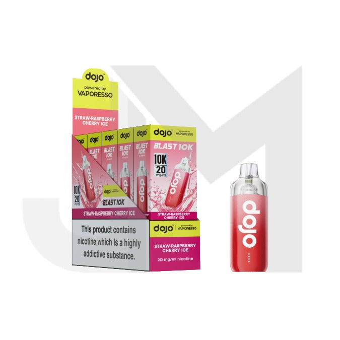10 x 20mg Vaporesso Dojo Blast 10k Prefilled Pod Vape Kit + 2 x FREE Pods