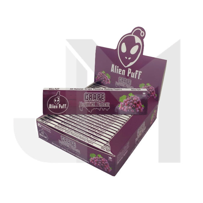 Alien Puff Grape Flavour King Size Papers - 25 Booklets (HPF2806)