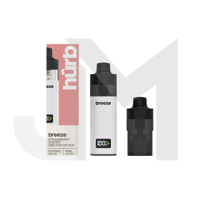 Hurb Breeze CBD 500mg + 500mg CBG Prefilled Pod 10ml + Pod Vape Device
