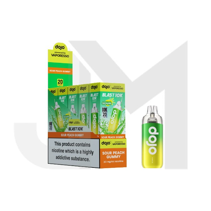 10 x 20mg Vaporesso Dojo Blast 10k Prefilled Pod Vape Kit + 2 x FREE Pods