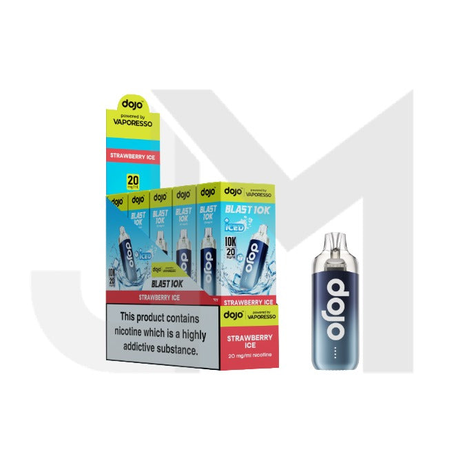 10 x 20mg Vaporesso Dojo Blast 10k Prefilled Pod Vape Kit + 2 x FREE Pods