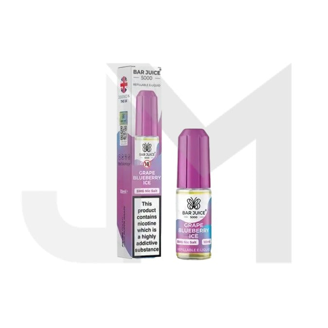 5mg Bar Juice 5000 Nic Salts 10ml (40VG/60PG)