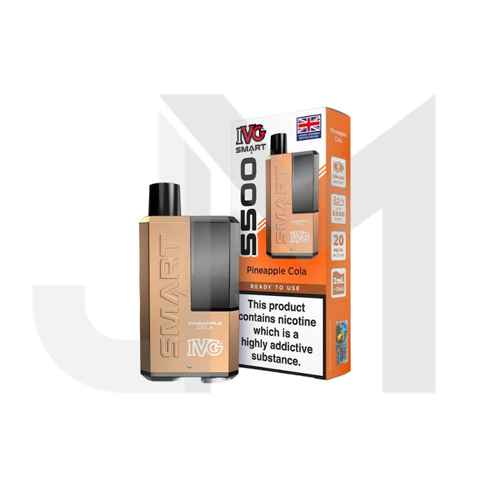 20mg I VG Smart 5500 Disposable Rechargeable Vape Kit 5500 Puffs