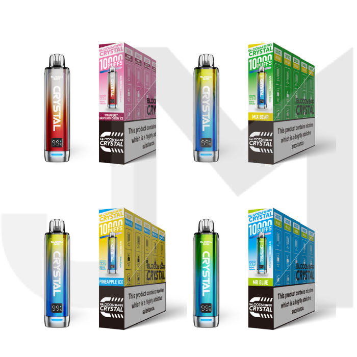 20mg Bloody Bar Crystal 10K Prefilled Pod Vape Kit 10000 Puffs