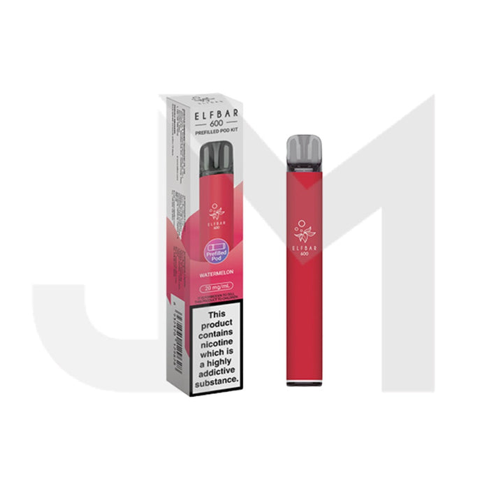 20mg Elf Bar 600 Prefilled Pod Vape Kit 600 Puffs