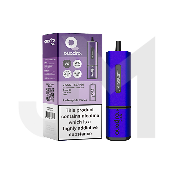 20mg Quadro 2.4K Pod Vape Kit 4 in 1 - 2400 Puffs 20mg Quadro 2.4K Pod Vape Kit 4 in 1 - 2400 Puffs