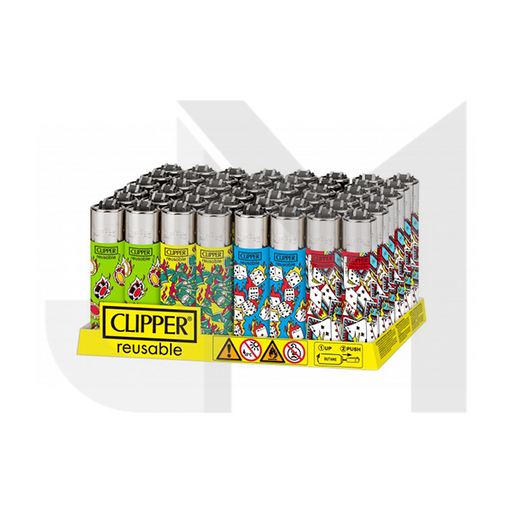 Clipper Jet Flame Lighter - Nebula Design - (48, 240 or 480 Count) 240 Count (5 Displays) - Mj Wholesale