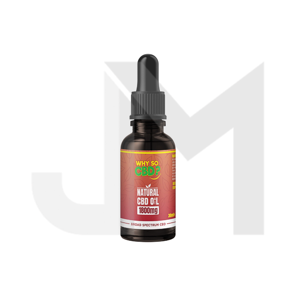 Why So CBD? 1800mg Broad-Spectrum CBD Natural Oil - 30ml