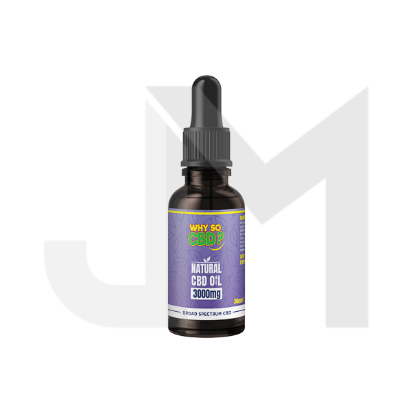 Why So CBD? 3000mg Broad-Spectrum CBD Natural Oil - 30ml