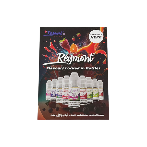 FREE Reymont Nic Pouches Promotional A4 Poster - For Your Business! 2 Per Customer