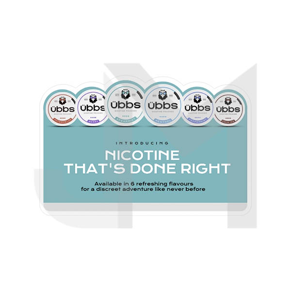 6mg 11mg 14mg Ubbs Nicotine Pouches CDU Bundle + 120 Units Set