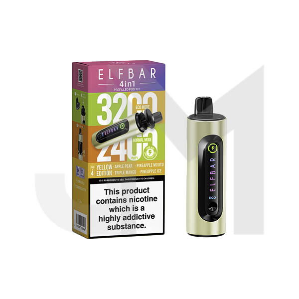 20mg Elf Bar 4 in 1 Pod Vape Kit 3200 Puffs 20mg Elf Bar 4 in 1 Pod Vape Kit 3200 Puffs