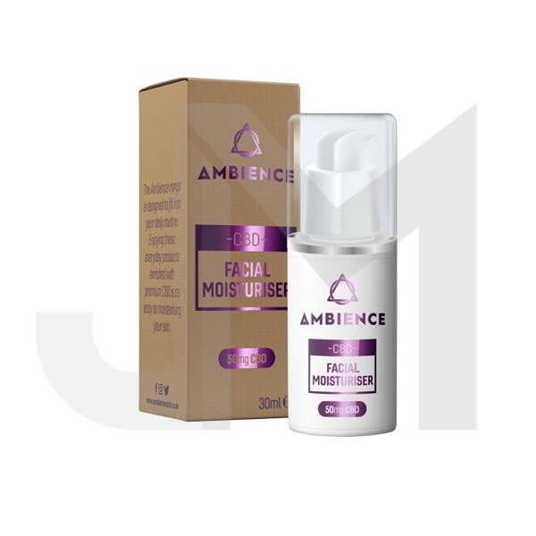 Ambience CBD Infused 50mg CBD Facial Moisturiser 30ml (Buy 1 Get 2 Free)