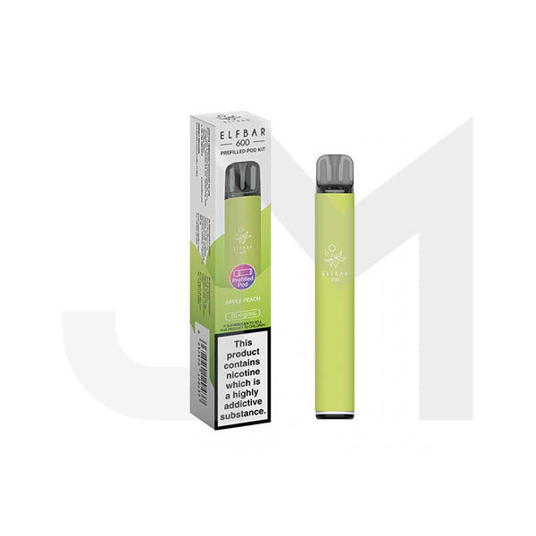20mg Elf Bar 600 Prefilled Pod Vape Kit 600 Puffs