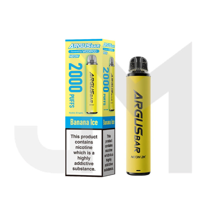 20mg Voopoo Argus Bar Neon 2K Prefilled Pod Vape Kit