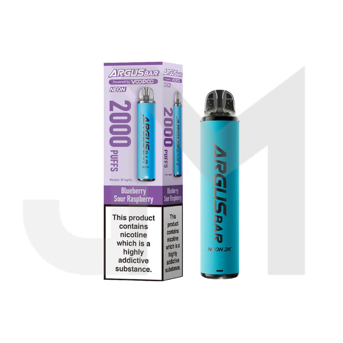 20mg Voopoo Argus Bar Neon 2K Prefilled Pod Vape Kit