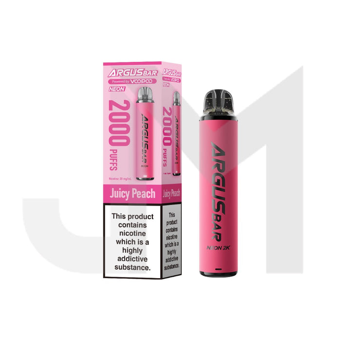20mg Voopoo Argus Bar Neon 2K Prefilled Pod Vape Kit