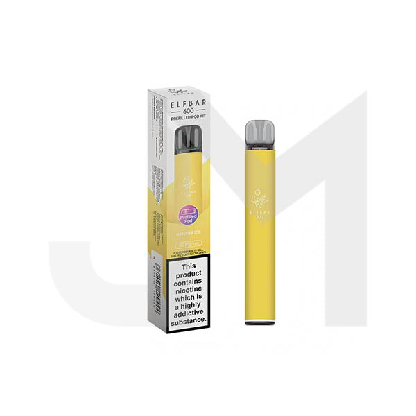 20mg Elf Bar 600 Prefilled Pod Vape Kit 600 Puffs