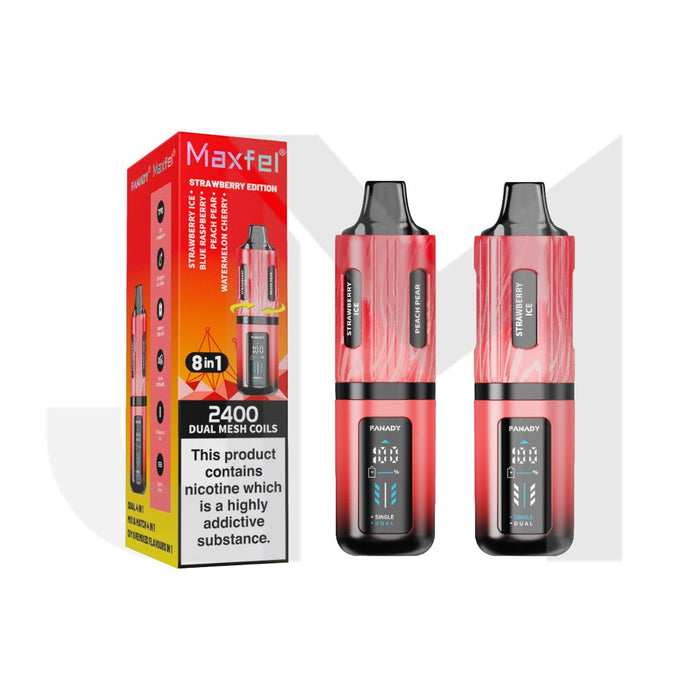 20mg Maxfel Legend Fanady 8 in 1 2400 Puffs Prefilled Pod Vape Kit