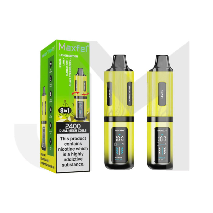 20mg Maxfel Legend Fanady 8 in 1 2400 Puffs Prefilled Pod Vape Kit