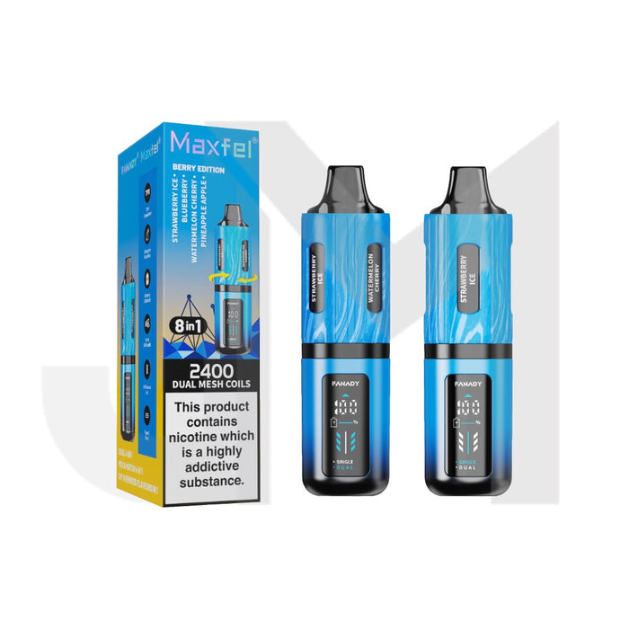 20mg Maxfel Legend Fanady 8 in 1 2400 Puffs Prefilled Pod Vape Kit