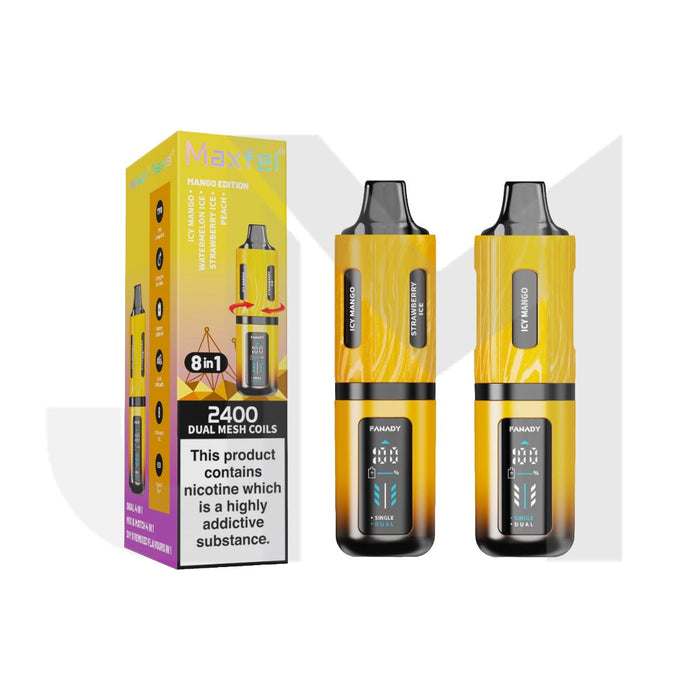 20mg Maxfel Legend Fanady 8 in 1 2400 Puffs Prefilled Pod Vape Kit