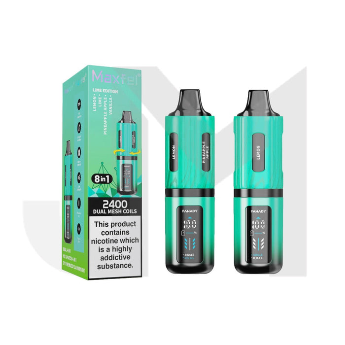 20mg Maxfel Legend Fanady 8 in 1 2400 Puffs Prefilled Pod Vape Kit
