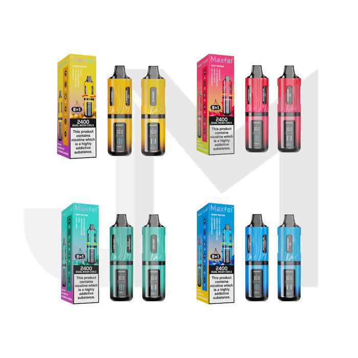 20mg Maxfel Legend Fanady 8 in 1 2400 Puffs Prefilled Pod Vape Kit