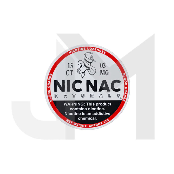 3mg Nic Nac Naturals Nicotine - 15 Lozenge Tablets