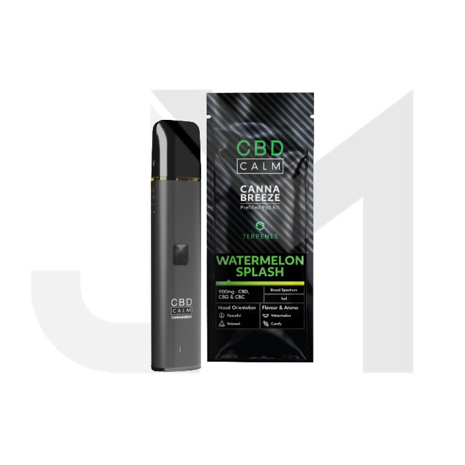 900mg CBD Calm Cannabreeze Prefilled Pod Vape Kit 900mg CBD Calm Cannabreeze Prefilled Pod Vape Kit