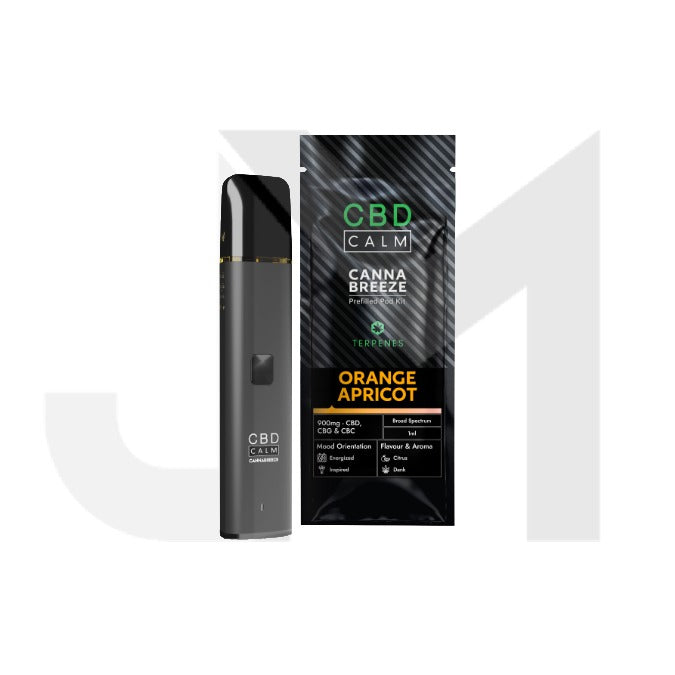 cbd vape pods 900mg CBD Calm Cannabreeze Prefilled Pod Vape Kit