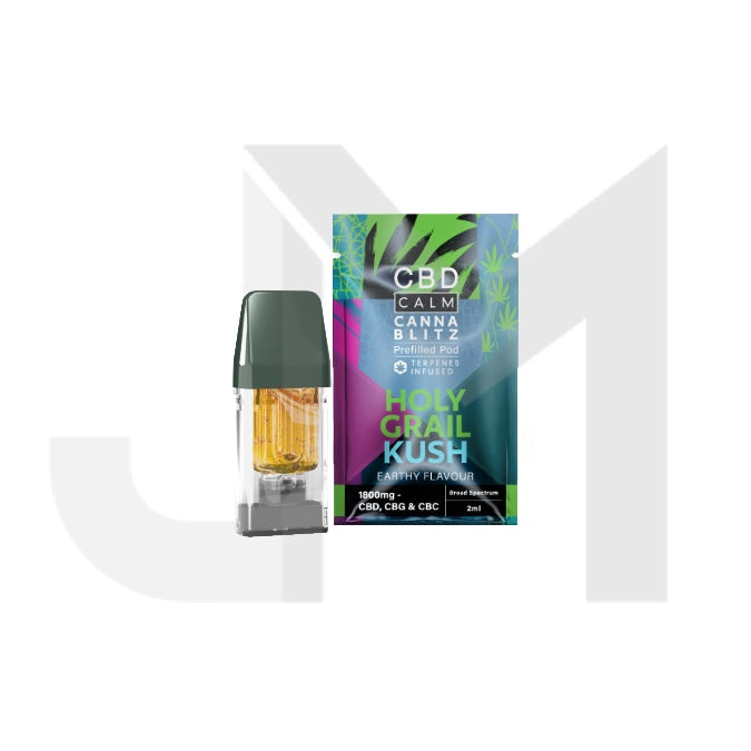 CBD Calm CANNABLITZ 1800mg CBD + CBG + CBC Prefilled Pod