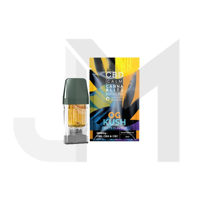 CBD Calm CANNABLITZ 1800mg CBD + CBG + CBC Prefilled Pod