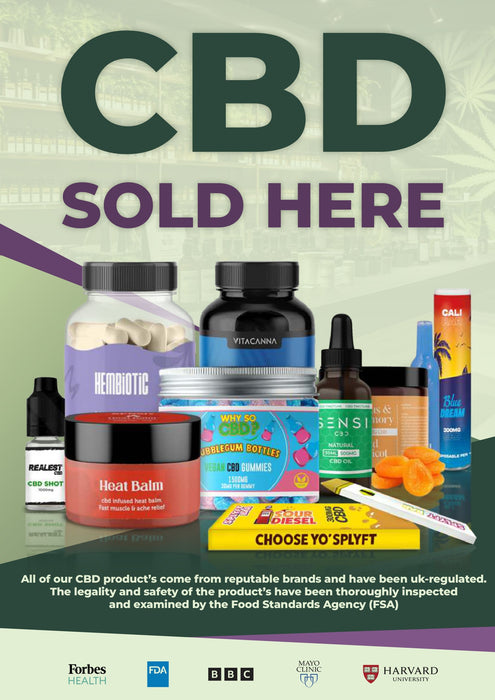 FREE CBD Sales & Promotional A3 Poster - For Your Business!