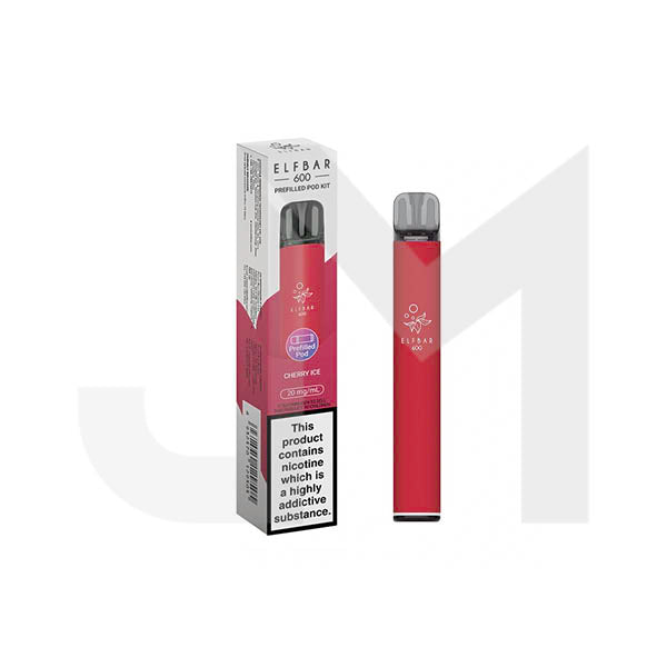 20mg Elf Bar 600 Prefilled Pod Vape Kit 600 Puffs