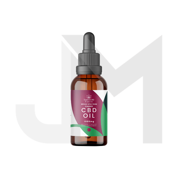 Supreme CBD 1000mg Broad Spectrum Cherry CBD Oil - 30ml