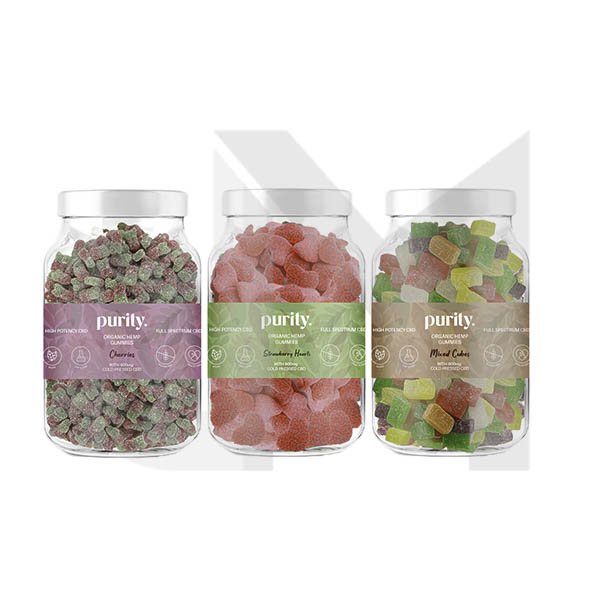 Purity 600mg Full-Spectrum CBD Vegan Gummies 400g