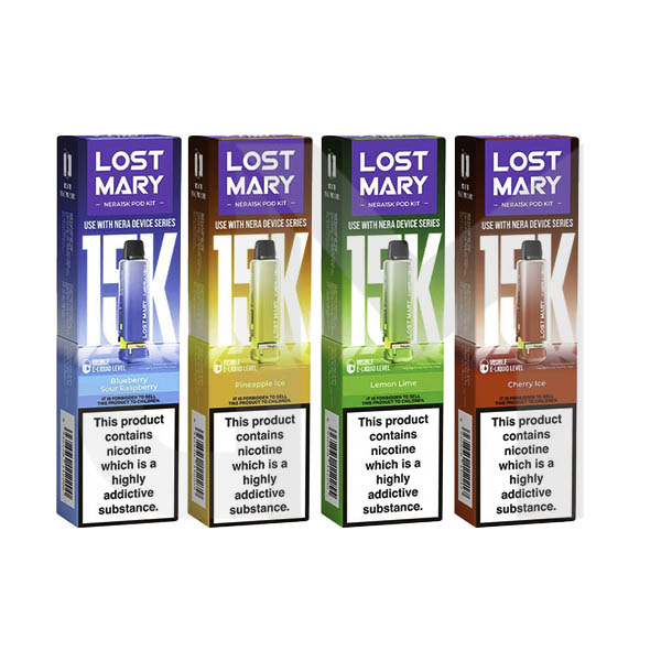 20mg Lost Mary Nera 15k Prefilled Pod 15000 Puffs