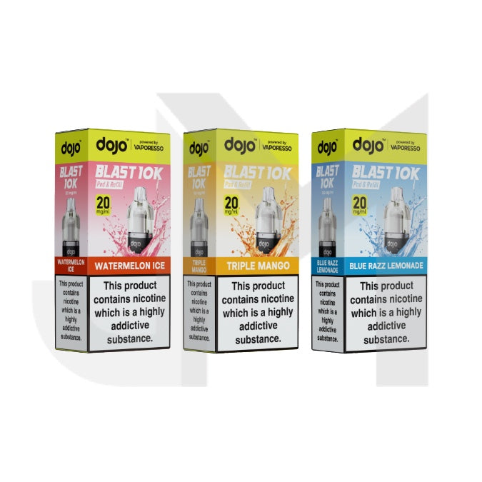 20mg Vaporesso Dojo Blast 10k Prefilled Pods 20mg Vaporesso Dojo Blast 10k Prefilled Pods