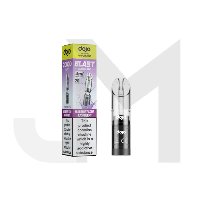 20mg Vaporesso Dojo Blast 2000 Go Prefilled Pod