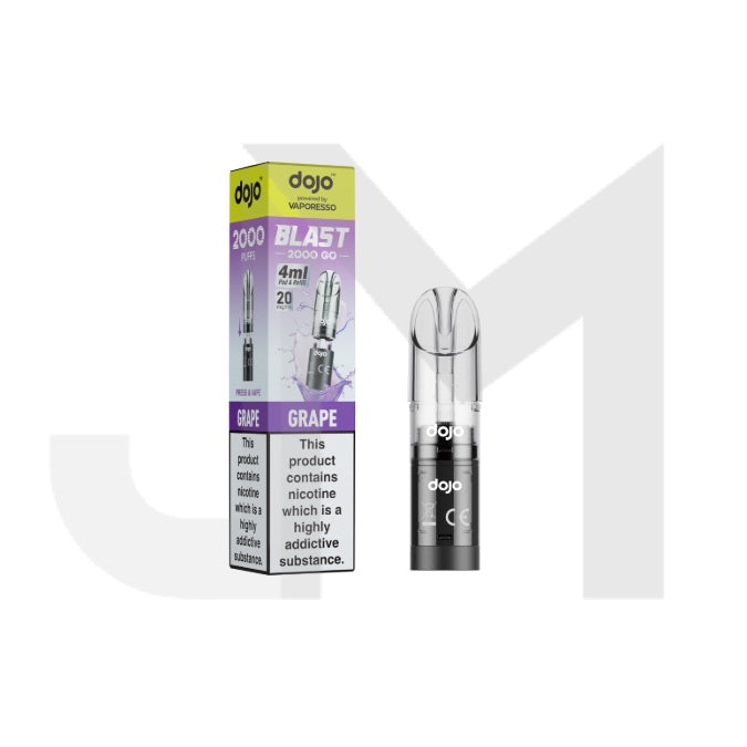 20mg Vaporesso Dojo Blast 2000 Go Prefilled Pod