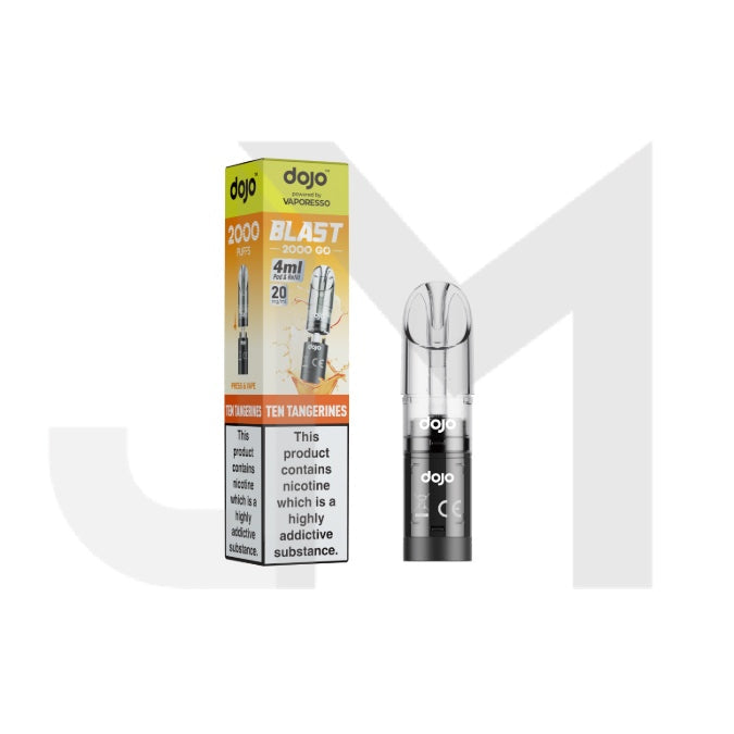 20mg Vaporesso Dojo Blast 2000 Go Prefilled Pod