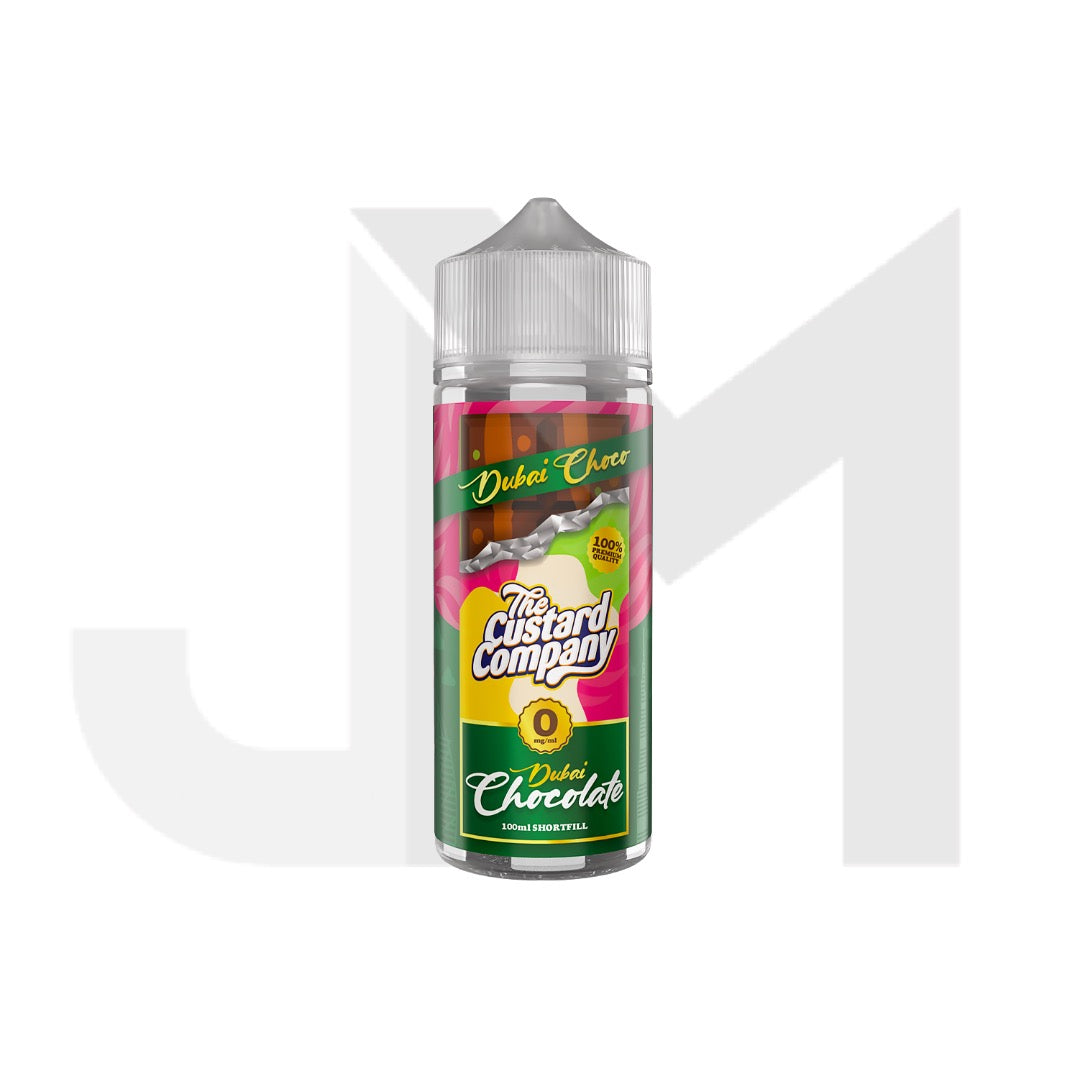 0mg The Custard Company Dubai Chocolate 120ml Shortfill (70VG/30PG)